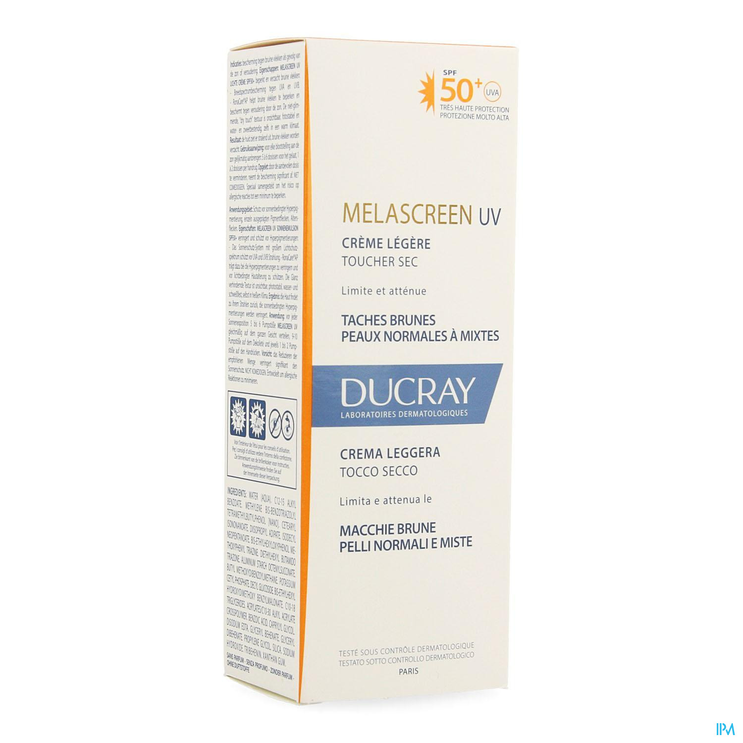 Ducray Melascreen Uv Lichte Creme 40ml