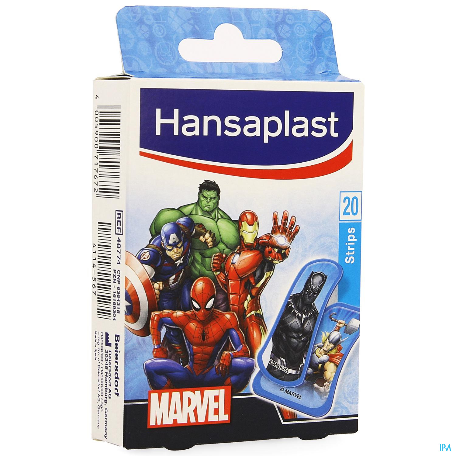 Hansaplast Pleister Enfants Marvel Strips 20