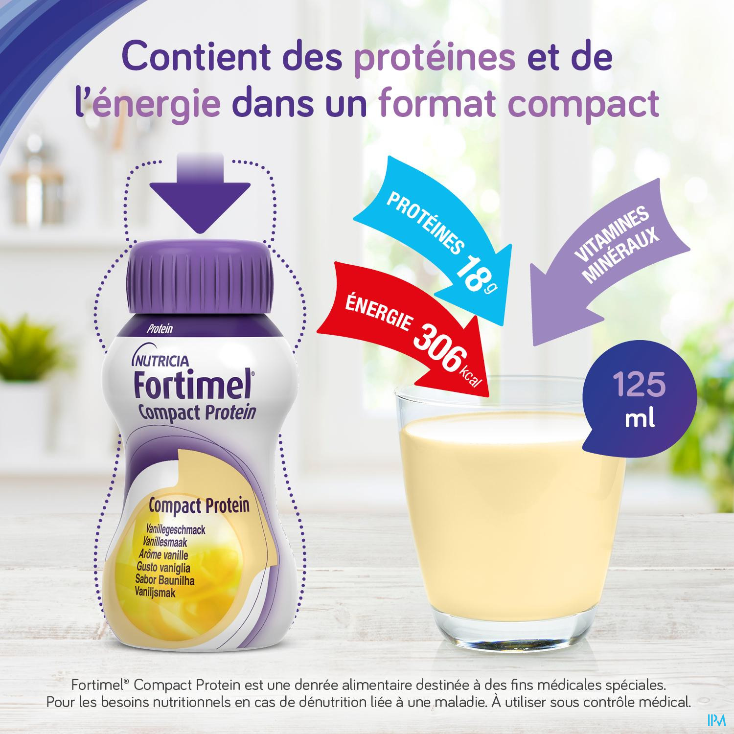 Fortimel Compact Protein Mixed Multipack Flesjes 8x125 ml