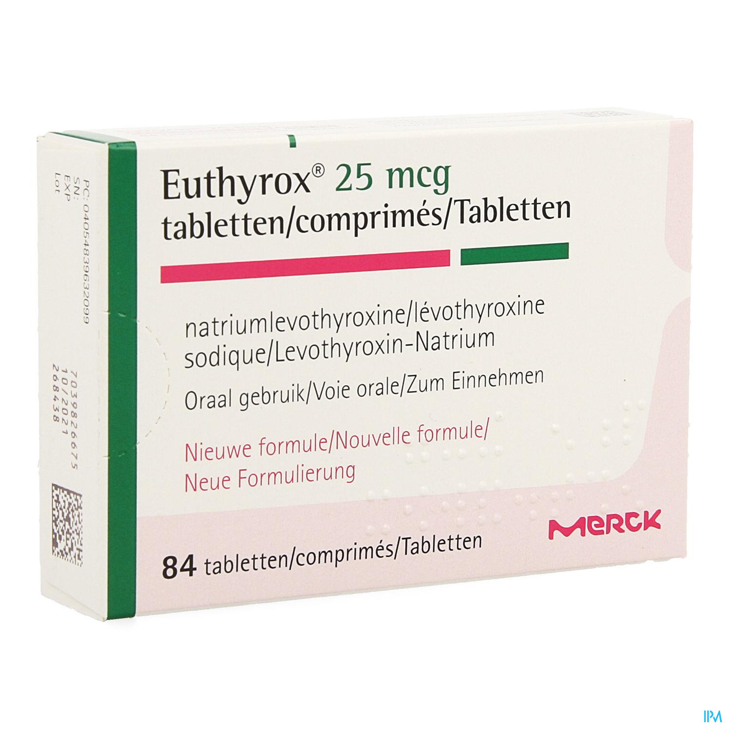 Euthyrox 25mcg Comp 84 Nf
