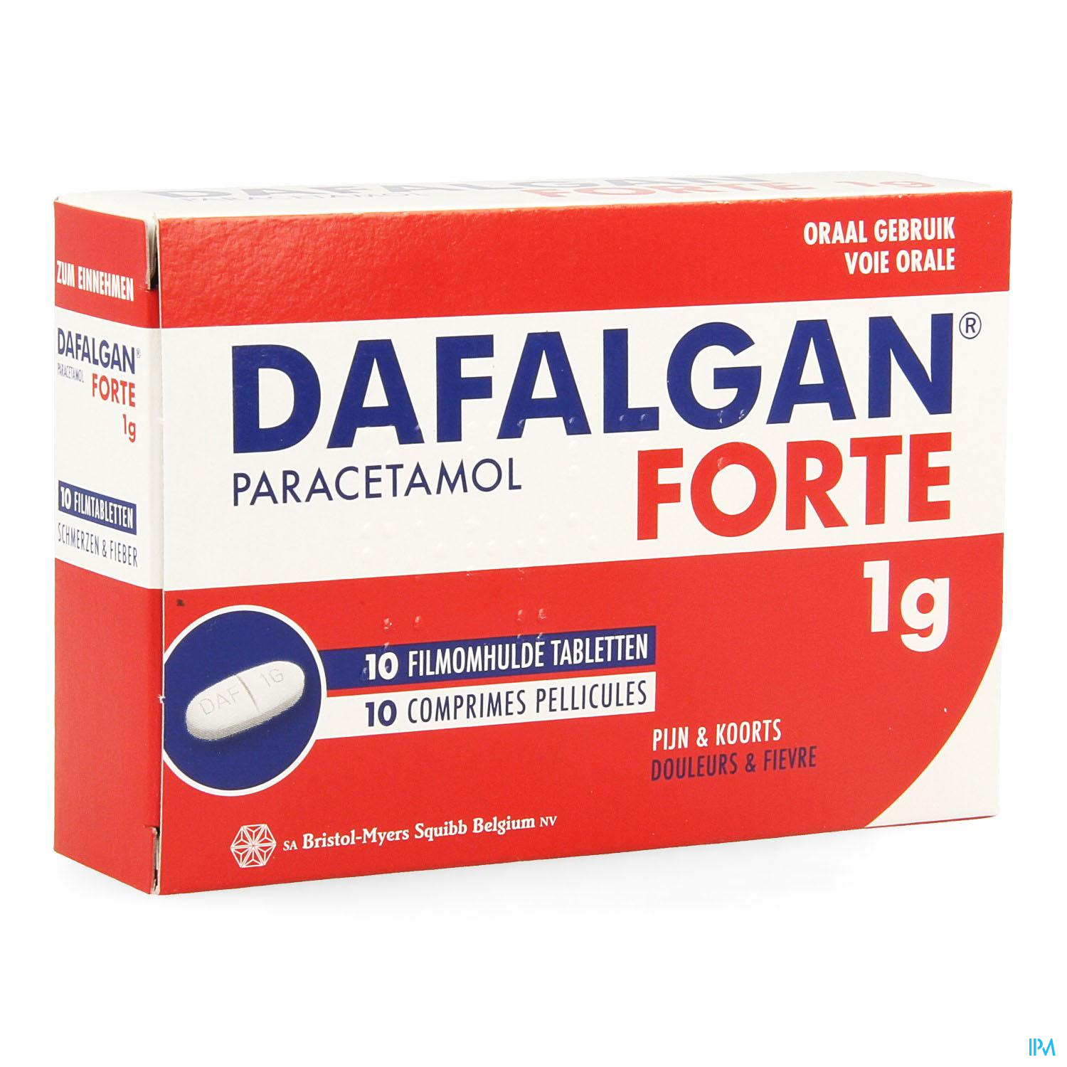 Dafalgan Forte Filmomh Comp 10 X 1000mg