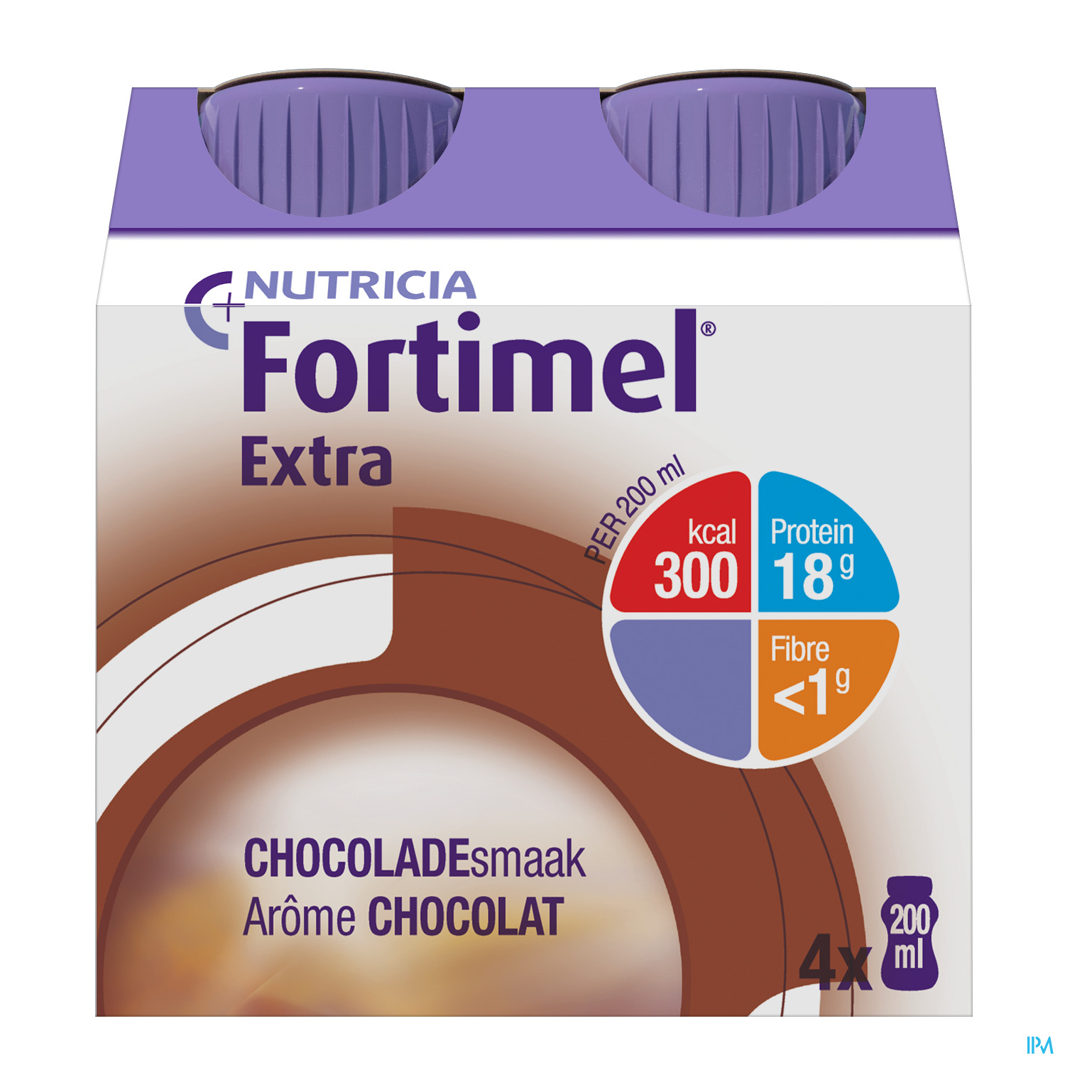 Fortimel Extra Chocolade Flesjes 4x200ml