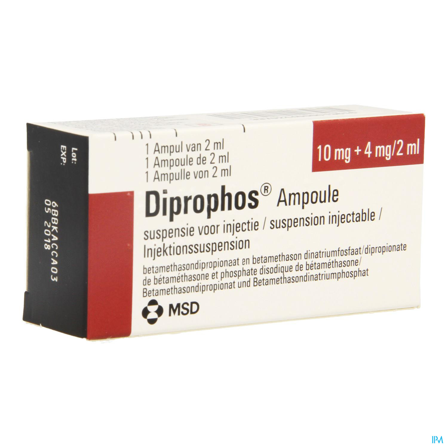 Diprophos 10mg/ml 4mg/2ml Susp Inj Amp 1 X 2ml