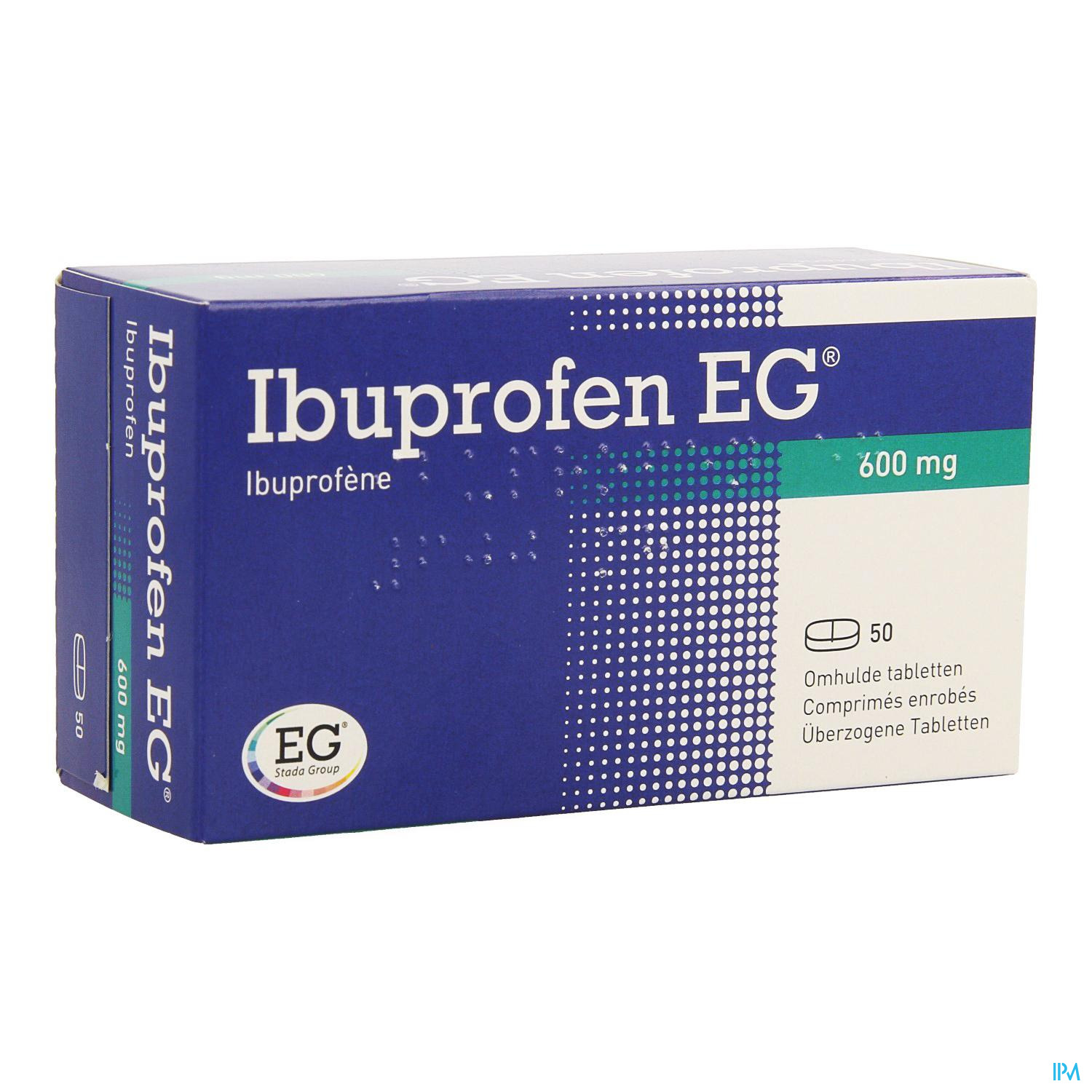 Ibuprofen EG 600 Mg Filmomh Tabl  50 X 600 Mg