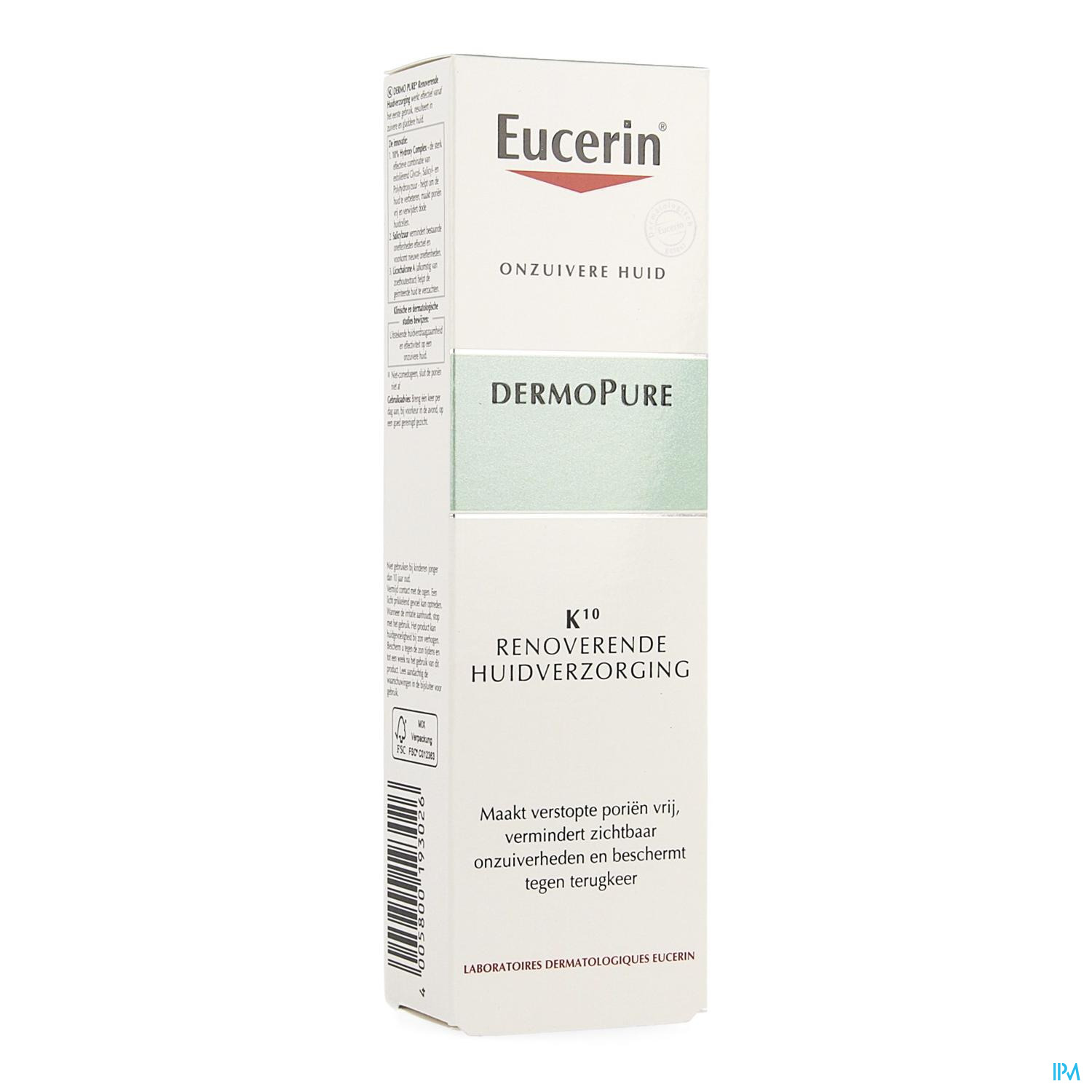 Eucerin Dermopure K10 Renoverende Huidverzorg.40ml