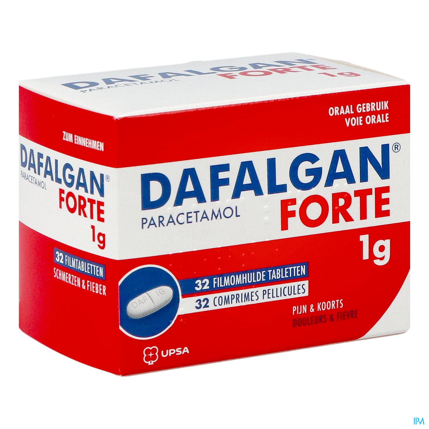 Dafalgan Forte Droog 1g Tabl 32